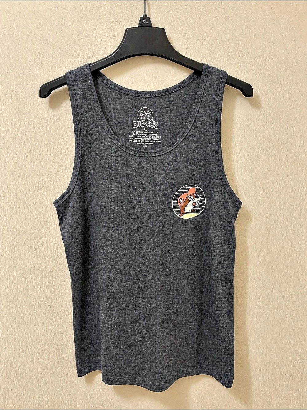Buc-ee’s Good Vibes Beaver Bay Graphic Tank Top Navy Blue Small